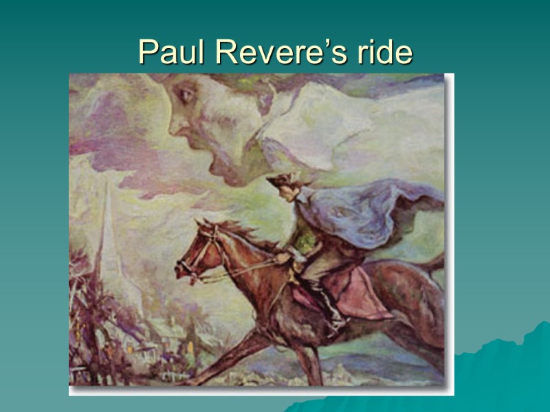 Paul Revere’s ride